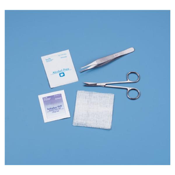 Kit Suture Removal With Floor-Grade Iris Suture Scissors LF Sterile 50/Ca